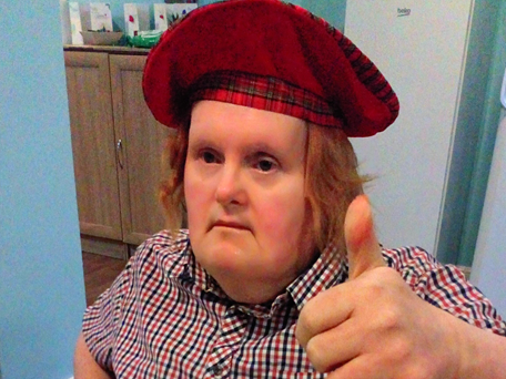 Glen giving a thumbs up