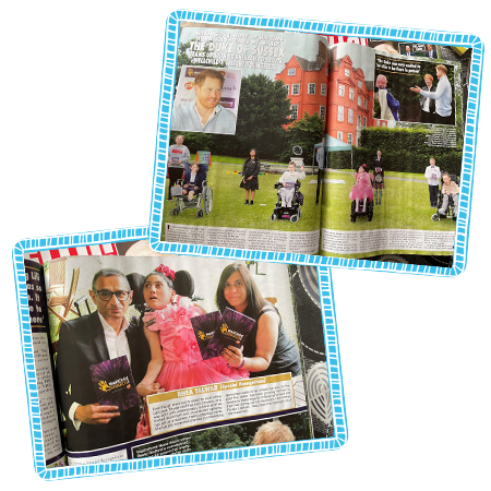 Rhea was featured in Hello magazine recently.